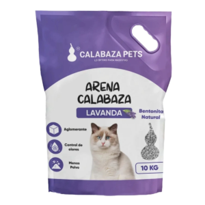 Arena Calabaza para Gatos: Aromatizada con Lavanda - 10 Kg de Frescura y Comodidad