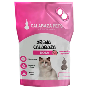 Arena Calabaza para Gatos: Aroma Rosa 10 Kg - Comodidad y Frescura para tu Mascota