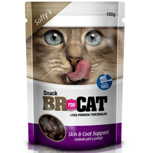BR For Cat Gato Snack Softy Piel y Pelaje 100 Gr