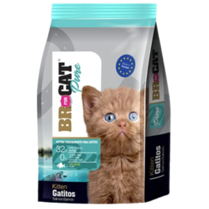 BR For Cat Pure Gatitos Salmón 3 kg en su empaque