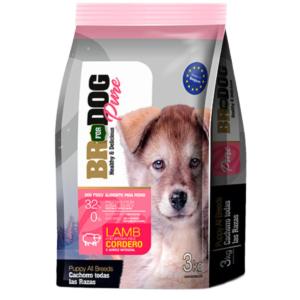 Empaque de BR For Dog Pure Cachorros Cordero 10 Kg