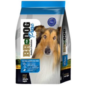 BR For Dog Pure Light Perros Adultos 3 Kg en su empaque