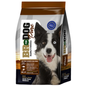 BR For Dog Pure Perros Razas Medianas 3 Kg en su empaque