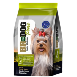 BR For Dog Pure Perros Razas Pequeñas 3 Kg en su empaque