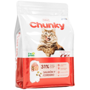 Chunky Gatos: Deliciosa Comida de Salmón y Cordero - 8 Kg de Sabor y Nutrición