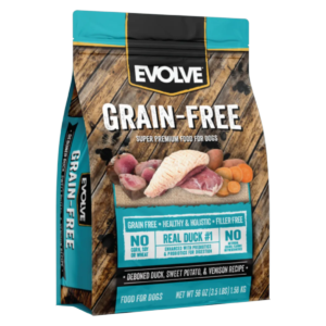 Alimento Evolve Pato grain free para perro 4.98 Kg