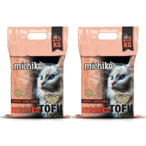 Michiko Arena Tofu Gatos Melocotón 5 kg